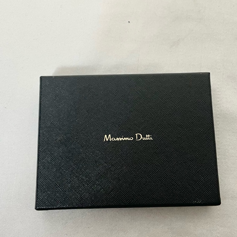 NEW Massimo Dutti box empty box wallet mens